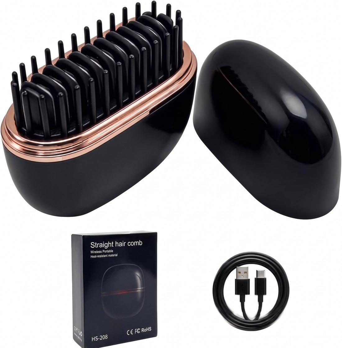 Wireless Hair Straightening Brush